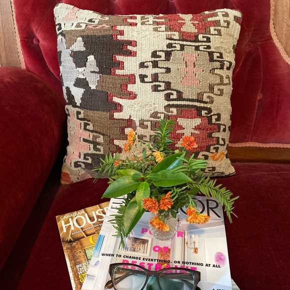 Other - Set of 2 Turkish Handwoven Old Kilim Pillow Covers